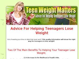 Go to: Teen Weight Matters.