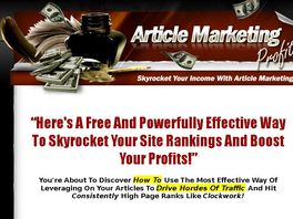 Go to: Article Marketing Profits - Explode your marketing efforts!