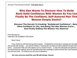 Go to: Rock-solid Confidence Wtih Women - 70% Commission