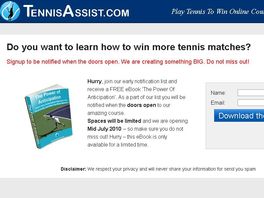 Go to: TennisAssist.com