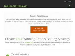 Go to: AI Tennis Predictions - 4.2% Conversion Rate - In 13 Languages
