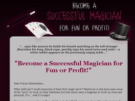 Go to: Become a Successful Magician for Fun or Profit!