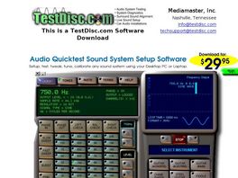 Go to: Sound System Setup / Testing Software