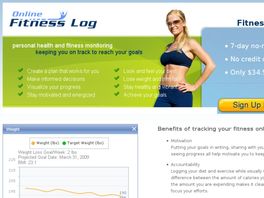Go to: Online Fitness Log.