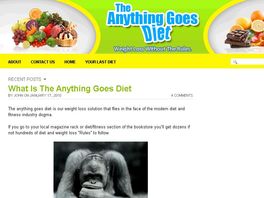 Go to: Anything Goes Diet- Weight Loss Without The Rules