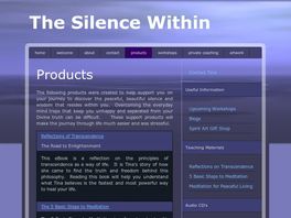 Go to: The Silence Within - Online Meditation Course Ebooks & Cds