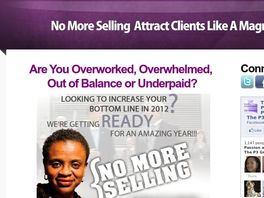 Go to: No More Selling - Attract Clients Like A Magnet Training Program
