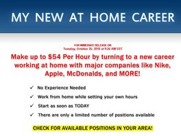 Go to: Russ Taylor's My New At Home Career