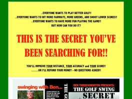 Go to: New - The Golf Swing Secret - 2% Conversion