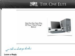 Go to: Join The Tier One Elite Affiliate Program Now