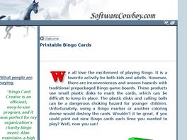 Go to: Bingo Card Creator.