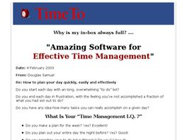 Go to: TimeTo Time Management Software.