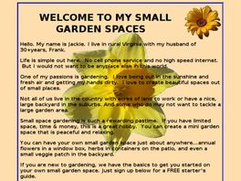 Go to: My Small Garden Spaces.