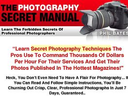 Go to: The Photography Secret Manual
