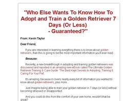 Go to: Golden Retriever Training And Care Guide