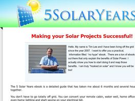 Go to: Diy Solar Power Guide To Living Off The Grid - 5 Solar Years