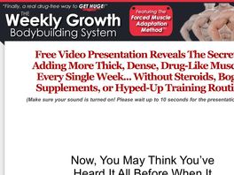 Go to: The Weekly Growth Bodybuilding System - Killer Converting Sales Video!