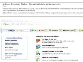 Go to: New MySpace Toolbar: Stay Connected To Your Community.