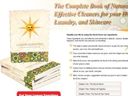 Go to: Lemon Sunshine eBook-All Natural Skin Care and House Cleaning Secrets