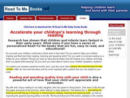 Go to: Personalized Read To Me Books for babies! by Tony T