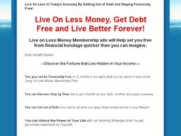 Go to: Live On Less Money Debt Free.