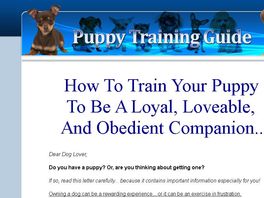 Go to: Puppy Training Bible Brand New Ebook
