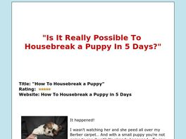 Go to: How To Train My Puppy Fast Track System