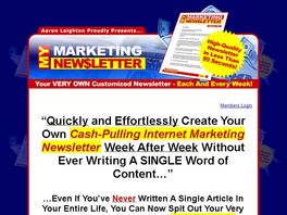 Go to: Instant Credibility! Your Very Own Newsletter Every Week