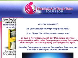 Go to: Pregnancy Back Pain Solution