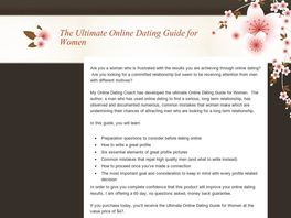 Go to: The Ultimate Online Dating Guide For Women