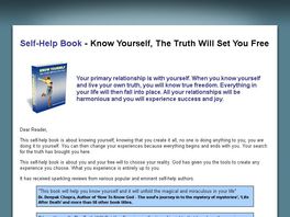 Go to: Know Yourself, The Truth Will Set You Free