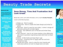 Go to: Beauty Trade Secrets.