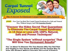 Go to: Carpal Tunel Exposed - 416,400 People Per Month Mega Niche!