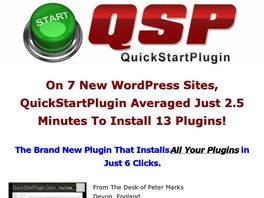 Go to: The Quick Start Plugin