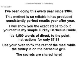 Go to: Turkey Barbecue Guide
