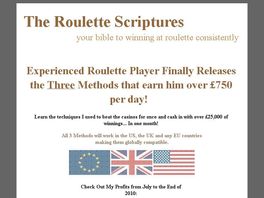 Go to: The Roulette Scriptures - 3 Roulette Methods in 1 Ebook