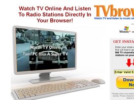 Go to: TVBrowzer - The Worlds First Tv In A Web Browser!