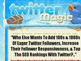 Go to: Twitter Magic! Who Else Wants to Add Eager Followers.