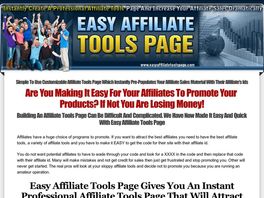 Go to: Create Your Own Professional Affiliate Tools Page In Minutes!