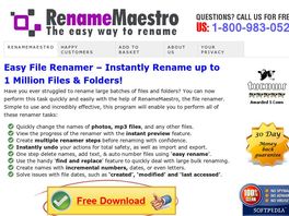Go to: Renamemaestro - Renames Up To 1 Million Files - 75% Commission