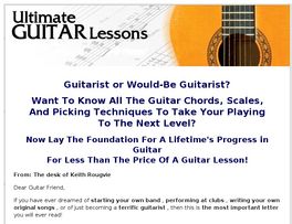 Go to: Ultimate Guitar Lessons.