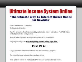 Go to: 75% Commision - Ultimate Income System Online