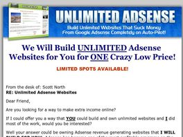 Go to: Unlimited Adsense Websites - We Build For You!