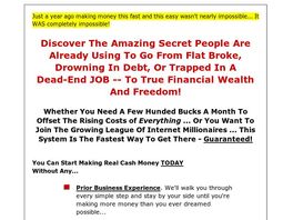 Go to: Recession Rescue System - 70% Commission.