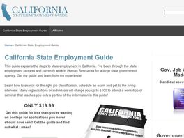 Go to: California State Government Jobs Employment Guide