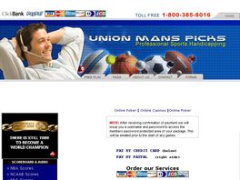 Go to: Sports Handicappers