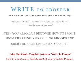 Go to: How To Write About And Sell Your Skills, Experience, And Knowledge