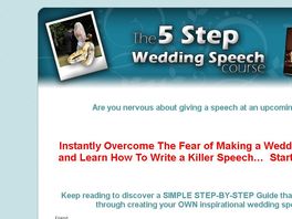 Go to: The 5 Step Wedding Speech Course
