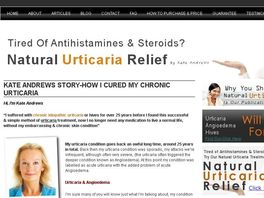 Go to: Natural Urticaria Relief-new To Cb-established & Respected Publication