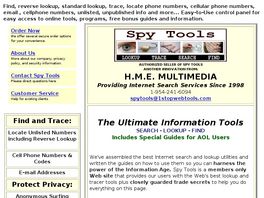 Go to: Spy Tools: Advanced Info. Tools & Guides.